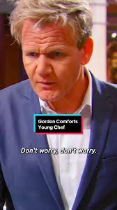 Gordon Ramsay Comforts Young Chef