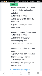 Untuk memahami jawaban di atas, menurut kementerian pendidikan dan kebudayaan republik indonesia, pantun. Contoh Pantun Syair Dan Gurindam Cikimm Com