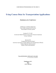 Check spelling or type a new query. Front Matter Using Census Data For Transportation Applications The National Academies Press