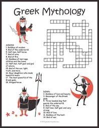 No Prep Ancient Greek Mythology Crossword Puzzle Greek Mythology Ancient Greece Mythology Greece Mythology