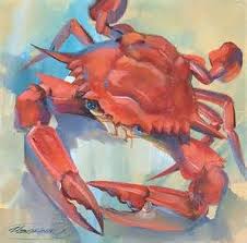 Tartare De Legumes Et De Fruits Au Crabe Balsamique Peinture De Crabe Crabe Poissons D Aquarelle