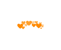 Imagen De Hearts Orange And Overlay We Heart It Orange Image Sharing