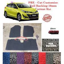 Looking for a good deal on car floor mats? Toyota Yaris 2019 2021 Customized Car Coil Floor Mat Carpet Nail Backing Carmat Shopee Malaysia