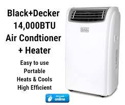 Black Decker Bpact14hwt Portable Air Conditioner Heater Unit Portable Air Conditioner Heater Portable Air Conditioner Black Decker