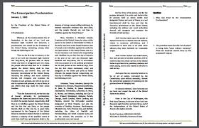 Emancipation Proclamation Dbq Worksheet Free To Print For High Schoo Emancipation Proclamation Social Studies Middle School Emancipation Proclamation Lesson