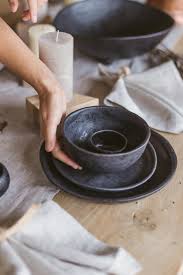 ceramic dinnerware set of 4 pieces is a one person stoneware etsy in 2020 ceramic dinnerware set ceramic dinner set stoneware dishes