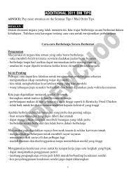 Misalkan untuk karangan argumentasi sebab akibat, maka kerangka. 2011 Pmr Bm Karangan Tambahan