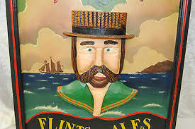 Old Jack Tar Flints Ales Wood Wall Hanging Picture