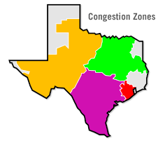 If a carrier is willing to drive to any state on the east coast, he can simply list z0, z1, z2, rather than typing in a dozen separate states. Ercot Congestion Management Zones Year 2007 3 Download Scientific Diagram