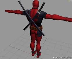 Deadpool 3d Model Obj 3d Model Deadpool Model