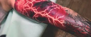 The colors are probably the best part of this tattoo. 60 Lightning Tattoo Designs For Men High Voltage Ideas