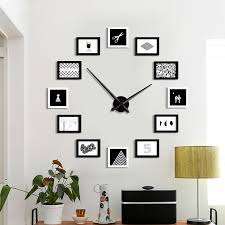 5 out of 5 stars. Promo Large Diy Wall Clock Modern Design 12 Photo Frame Clocks Creative Show Family Picture Big Wall Watch Unique Home Decor Silent