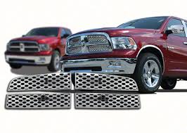 Even if you're on a budget, you can still add style and it's the ram, and it commands respect all over the road. Dodge Ram Chrome Grille Insert Overlay Trim 2009 2012