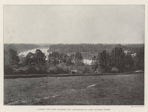 A Famous View from Richmond Hill jeopardised by a New Building … stock image | Look and Learn