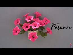 Felt Flower Petunia Bunga Gantung Flanel Petunia Dari Kain Flanel Youtube Felt Flowers Diy Felt Flowers Felt Flower Tutorial