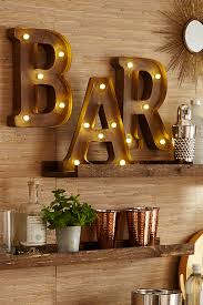 Marquee Wall Letters Home Bar Decor Home Bar Designs Bars For Home