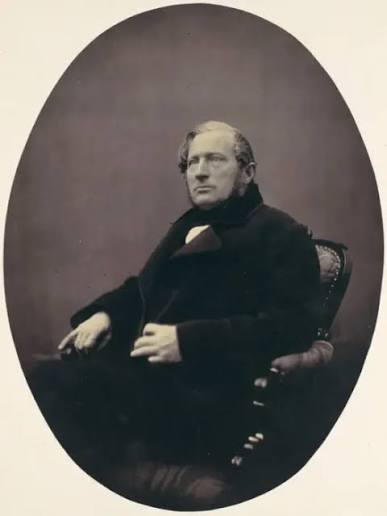 Franz Antoine Print: Man Seated in Armchair, 1850s-60s. Art Prints, Posters & Puzzles from Heritage Images