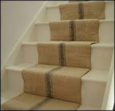 Reclaimed Rustics Vintage Grain Sack And Old Linen Staircase Runner Farmhouse Stairs Home