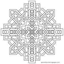 Frank W Geometry Coloring Pages Họa Tiết Hoa