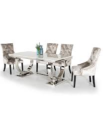 Venice Marble Dining Table With 6 Chairs 3 Colours Dining Table Marble Tables Design Dining Table Marble