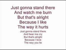 Love the way you lie lyrics. Eminem Feat Rihanna Love The Way You Lie Lyrics On Screen Youtube