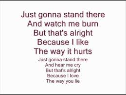 So they say you're best to go your separate ways. Eminem Feat Rihanna Love The Way You Lie Lyrics On Screen Youtube