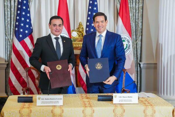 Paraguay y EE.UU. firman acuerdo histórico contra el crimen organizado y narcotráfico • PARAGUAY TV