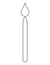 Birthday Candles Clipart Black And White Printable Birthday Candle Template Birthday Candles Printable Birthday Candle Template Candle Template