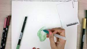Use your fingers to spread the colors around, creating the effect you desire. Watercolor Painting For Beginners With Brush Pens