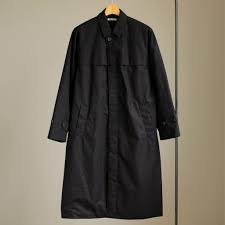 auralee オーラリー high count cloth batting long coat black ロングコート コート 衣類