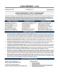 Supply Chain Manager Resume Resume Senior Operations Manager Senior Manager Operations Operations Management Logistics Management Resume Examples