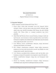 Soal ujian utama psikologi perkembangan 2. Pdf Telaah Intelegensi
