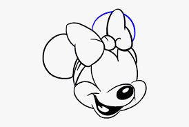 Paint mickey mouse in black and white and add colors for the boots and shorts. How To Draw Minnie Mouse Face Mickey Mouse Cartoon Drawing Free Transparent Clipart Clipartkey