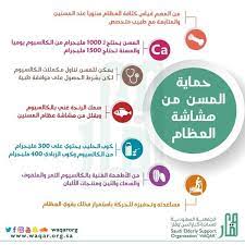 حماية المسن من هشاشة العظام انفوجرافيك صحة وقار المسنين كبار السن health facts fitness health design health advice
