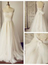 A Line Ivory Wedding Dresses With Sheer Straps Wedding Dress Champagne Wedding Dresses Lace French Lace Wedding