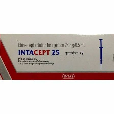 Etanercept 25 Mg Injection at ₹ 2300/piece | Pharmaceutical Tablets in Patna | ID: 26036168655