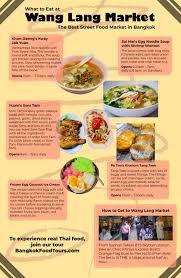 Competing for your attention will be vendors from the visit the market during the day before 6:00 pm and experience street food at it's best after nightfall. Info Graphic Wang Lang Market Bangkok Food Tours Street Food Market Best Street Food Bangkok Food
