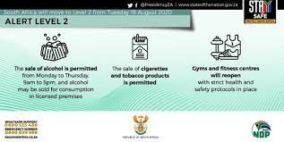 Find out the level and rules for an area. Booze Cigarettes Travel Gyms Here S What S Permitted Under Level 2 Lockdown