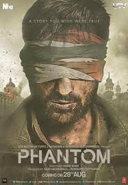 Phantom First Look Poster Saif Ali Khan Katrina Kaif Kabir Khan Bollywood Movie Phantom