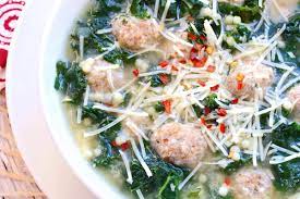 If using one of those previously listed i'd recommend adding them along with the pasta as they'll need a longer cook time. Italian Wedding Soup The Daring Gourmet