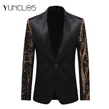 Shop our huge selection of affordable top quality men's clothing, accessories & designer suits from versace, steve land, tzarelli, steve harvey & more. Unique Print Suit Jacket Men New Fashion Male Blazer Single Breasted With Button Long Sleeve Jackets Men Casual Coat For Party Buy At The Price Of 48 73 In Aliexpress Com Imall Com