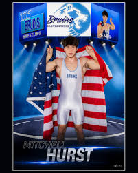 Mitchell Hurst BHS Bruin Wrestling 2025 Senior Night