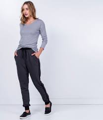 Calça Jeans Com Moletom Do Lado Calca Jogger Em Moletom Lojas Renner Look Com Moletom Looks Com Calca Moletom Moletom Feminino