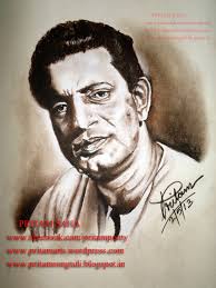 Rong Tuli- a eGallery of Drawings: Satyajit Ray drawn by pritam saha( Happy  BirthDay )