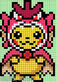 Parlorbeads Pokemon Gyarados 004 Pixel Art Pokemon Pixel Art Pikachu Pixel Art Pixel art pikachu cosplay bulbizarretemps réel : pinterest