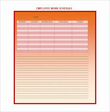 The template will allow you to manage your whole employee base on a weekly basis in the context of the work report. Employee Work Schedule Template Pdf Beautiful Employee Work Schedule Template 17 Free Word Excel Weekly Schedule Template Excel Work Schedule Schedule Template