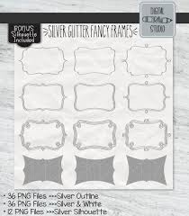 48 Silver Glitter Rectangle Frames Clip Art Hand Drawn Border Outline Stickers Retro Labels Fancy Decal Bundle Printable Png In 2020 Clip Art How To Draw Hands Frame Clipart