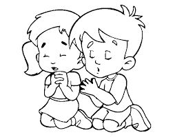 Here is a free coloring page of prayer. Child Praying Coloring Page Children Praying Coloring Pages Paint Print