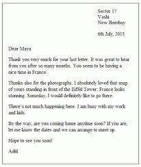 Informal Letter Informal Letter Writing Letter Writing Examples Letter Writing Format