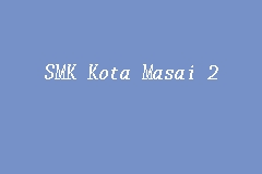 Johan pertandingan kawad kaki smk banggi 2019 pengakap. Smk Kota Masai 2 Secondary School In Pasir Gudang